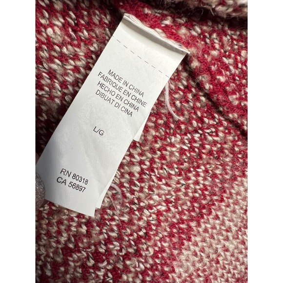 Lucky Brand Red and Cream Cardigan - Picture 5 of 9